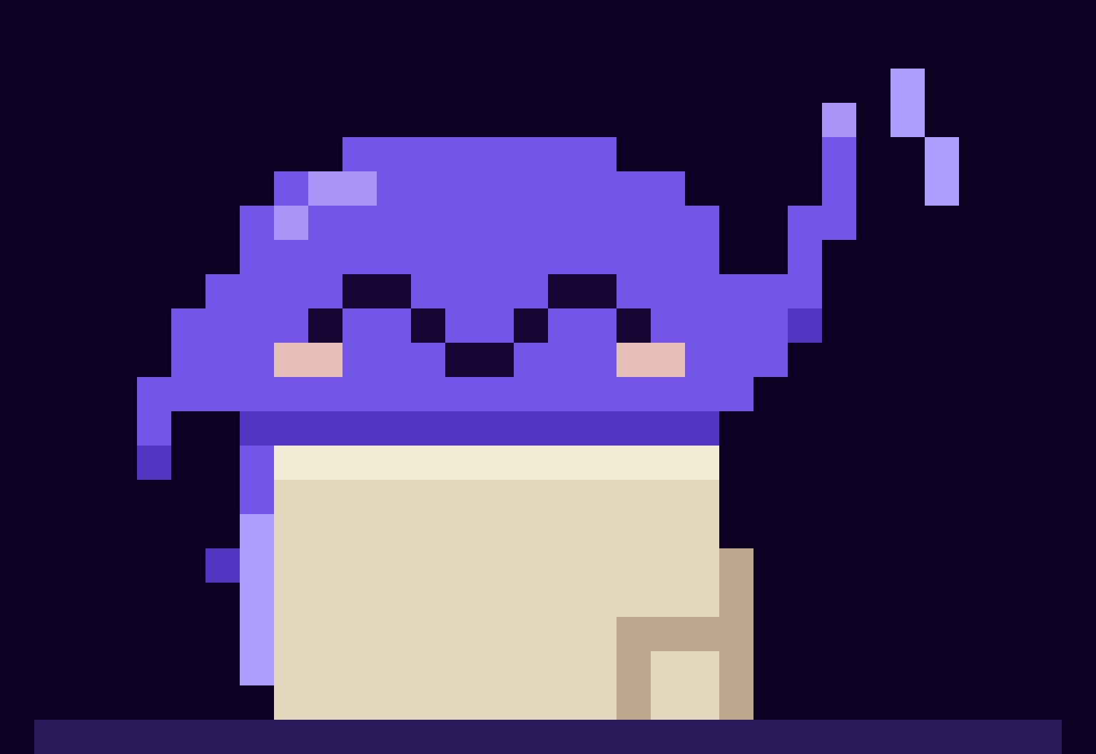 Zero waving from behind a small stack of sticky notes.